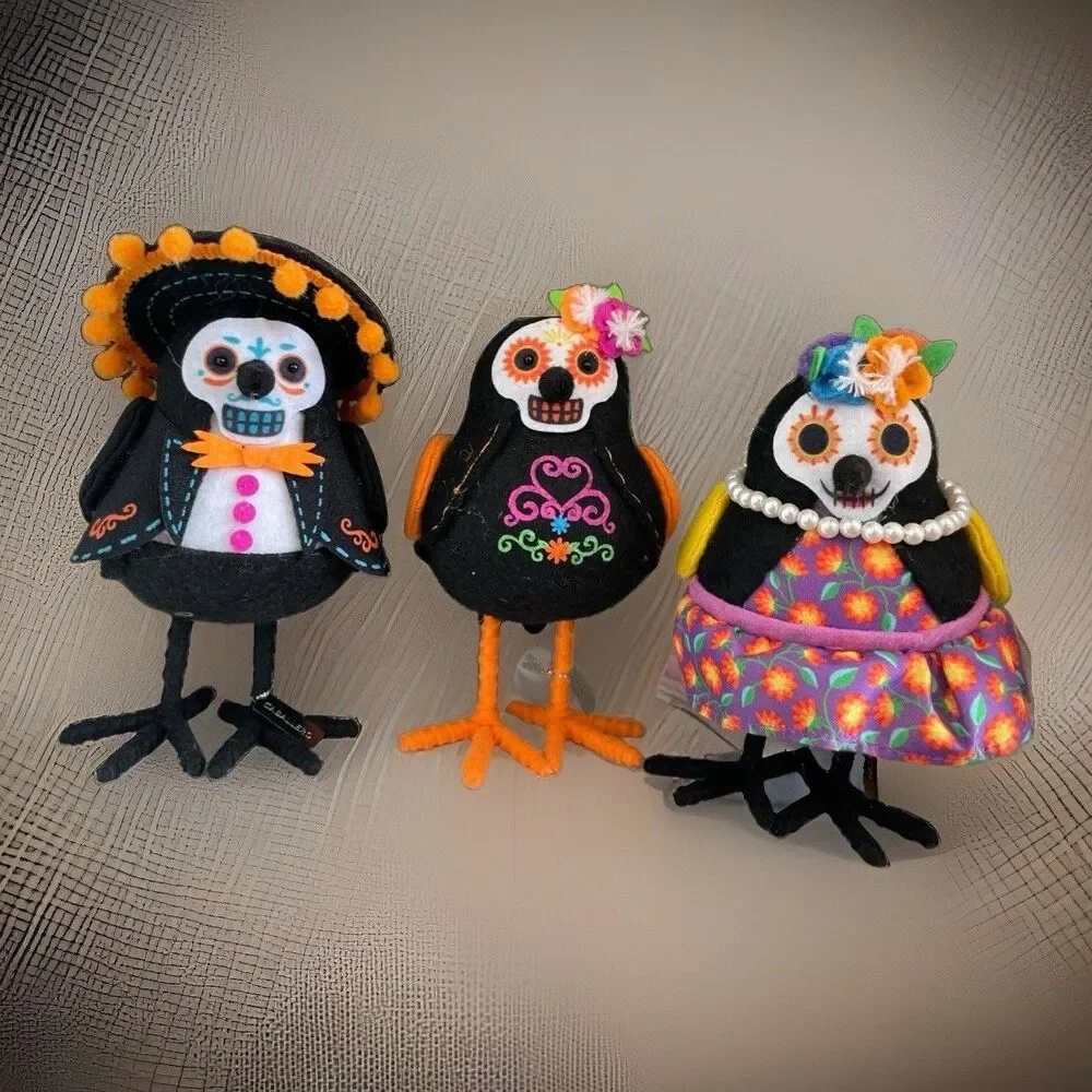 Day Of The Dead Felt Target Birds 2019 2020 Recuerdo Caballero Alma Halloween